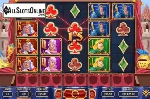 Win screen. The Royal Family from Yggdrasil