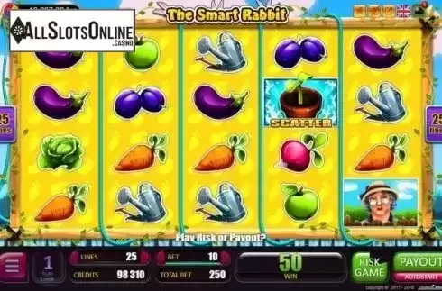 Win Screen. The Smart Rabbit from Belatra Games