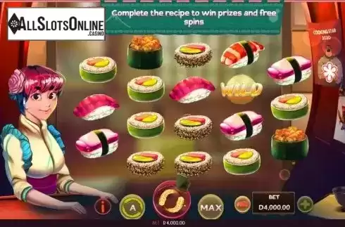 Reel Screen. Tomoe's Sushi Bar from Triple Cherry