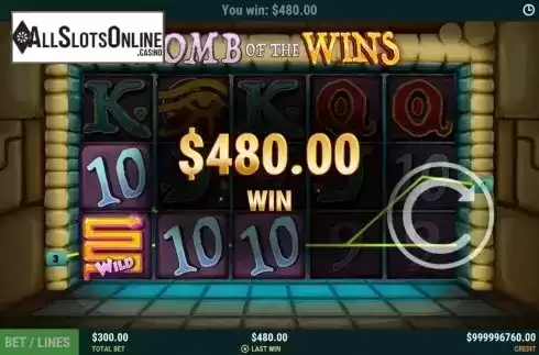 Win Screen 3. Tomb Of The Wins from Slot Factory