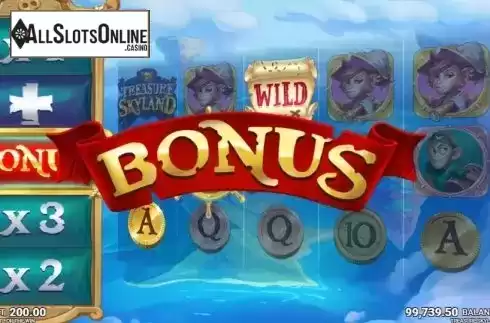Bonus Game 1. Treasure Skyland from JustForTheWin