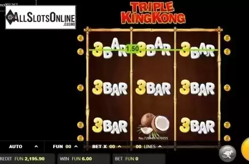 Win screen. Triple King Kong from JDB168