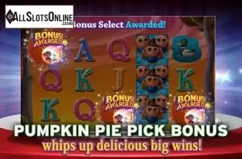 Pumpkin Pie Pick Bonus. Triple Turducken from High 5 Games