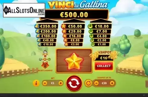 Win Screen 3. Vinci La Gallina from Skywind Group