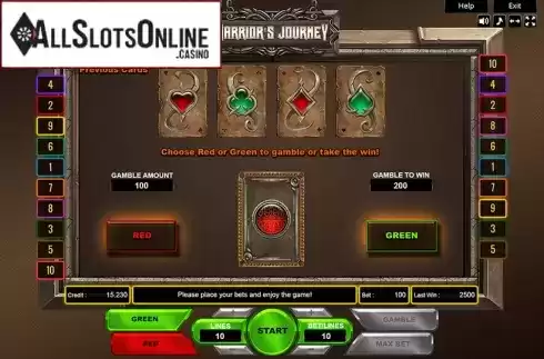 Gamble. Warriors Journey from Platin Gaming