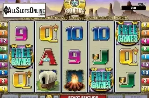Screen 2. Western Frontier from Microgaming