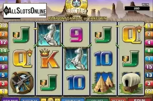Screen 1. Western Frontier from Microgaming