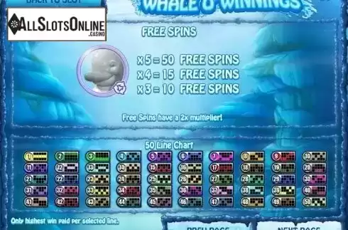 Screen4. Whale O' Winnings from Rival Gaming