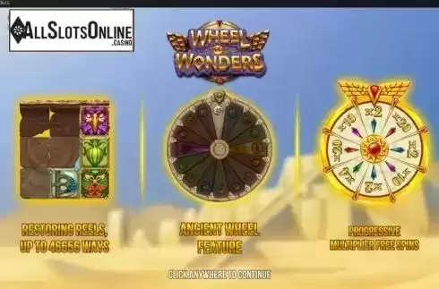 Start Screen. Wheel Of Wonders from Push Gaming