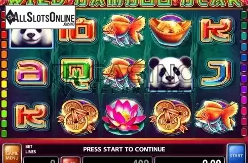 Win screen. Wild Bamboo Bear from Casino Technology
