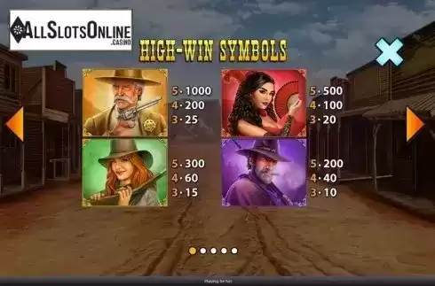 Symbols. Wild West Wilds from Playtech Vikings