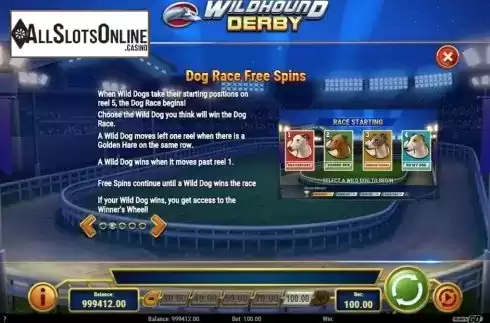 Features 2. Wildhound Derby from Play'n Go