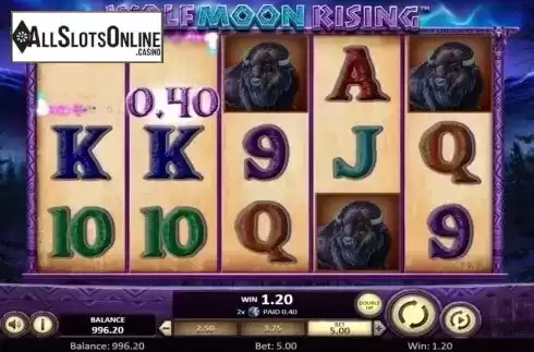 Win Screen 1. Wolf Moon Rising from Betsoft