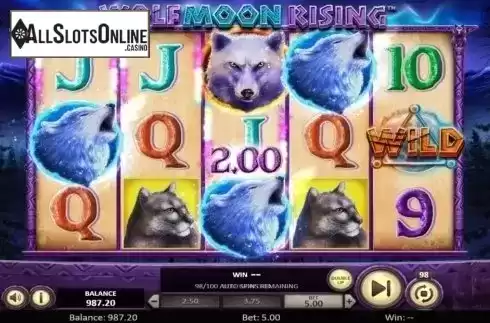Win Screen 2. Wolf Moon Rising from Betsoft