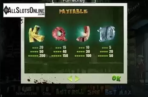 Screen3. Zombie Bar Slots from SkillOnNet