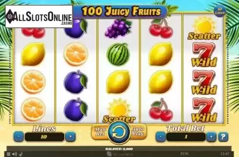 Reel Screen. 100 Juicy Fruits from Spinomenal