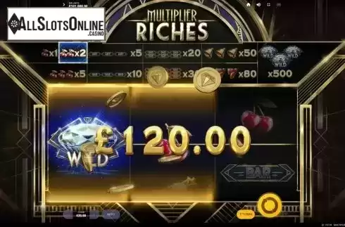 Win Screen 4. Multiplier Riches from Red Tiger