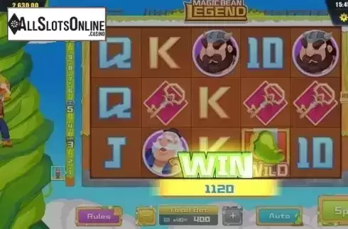 Win Screen. Magic Bean Legend from Dream Tech