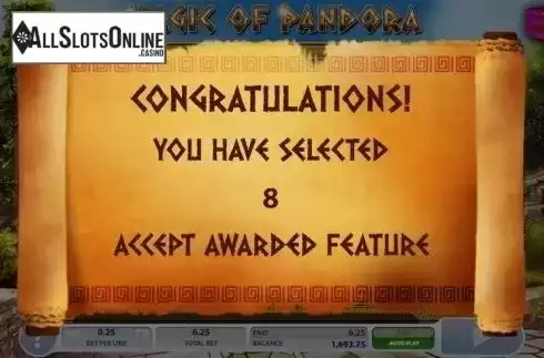 Free Spins. Magic of Pandora from 2by2 Gaming