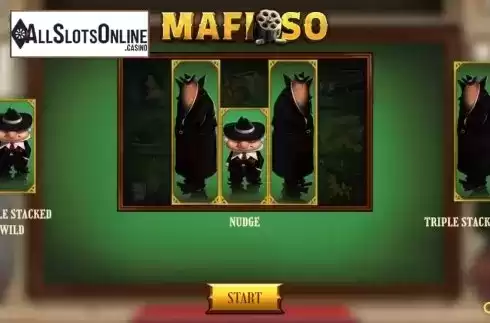 Start Screen. Mafioso (Spinmatic) from Spinmatic