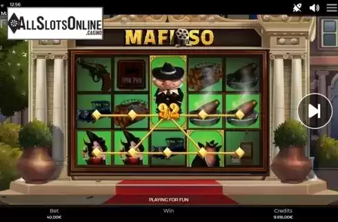 Win Screen 2. Mafioso (Spinmatic) from Spinmatic