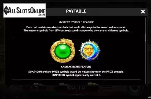 Mystery symbol screen