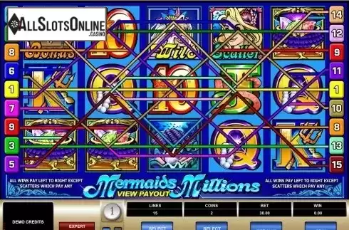 Screen3. Mermaid's Millions from Microgaming