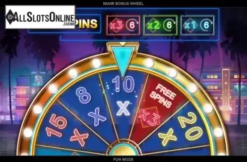 Bonus Wheel. Miami Bonus Wheel from Kalamba Games