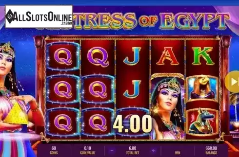 Win screen 3. Mistress of Egypt from IGT
