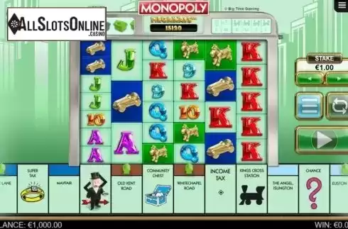 Reel Screen. Monopoly Megaways from Big Time Gaming