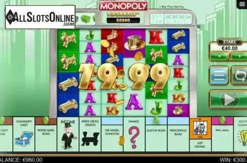 Win Screen 1. Monopoly Megaways from Big Time Gaming