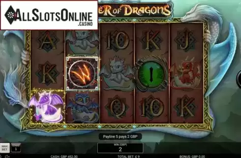 Win Screen. Mother of Dragons from Nektan