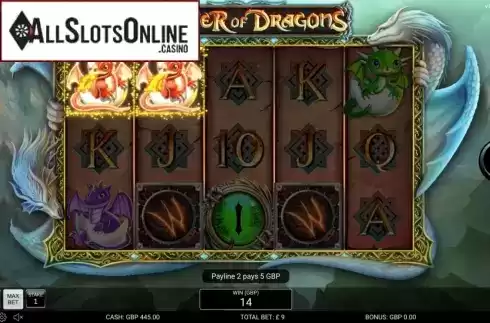 Win Screen. Mother of Dragons from Nektan