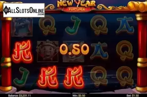 Win screen 2. New Year Fortunes from Mobilots
