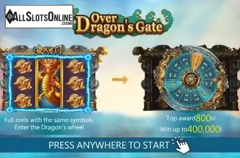 Start screen 1. Over Dragons Gate from Dragoon Soft