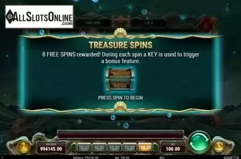 Free Spins 2. Octopus Treasure from Play'n Go
