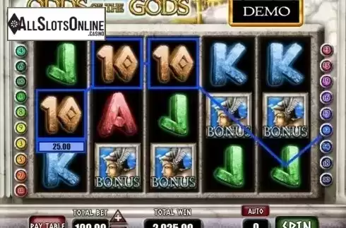 Screen7. Odds of the Gods from Mazooma