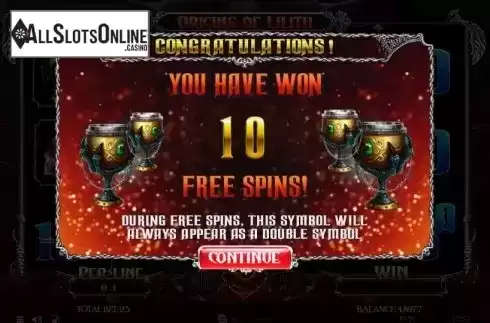 Free Spins 2. Origins Of Lilith from Spinomenal