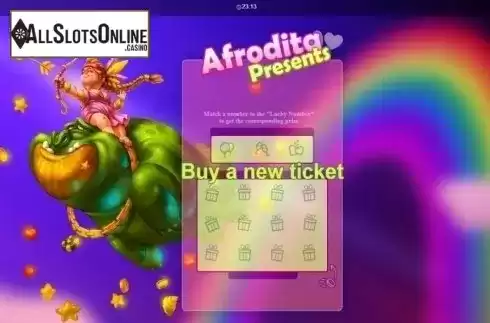 Game Screen. Afrodita Presents from Betixon