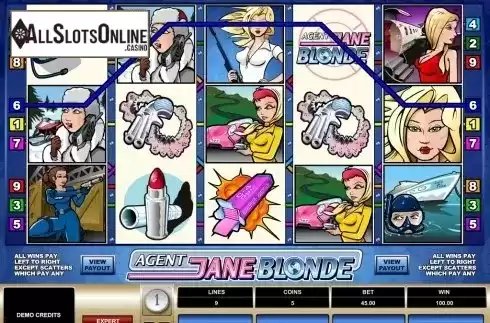 Screen4. Agent Jane Blonde from Microgaming