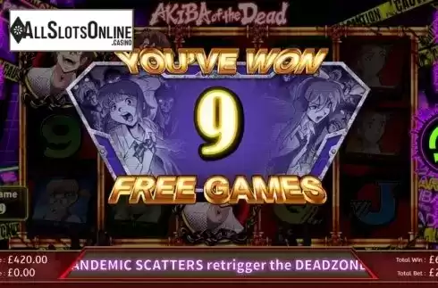 Free Spins 1. Akiba of the Dead from Rising Entertainment