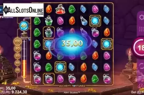 Win Screen 6. Alchemy Fortunes from All41 Studios