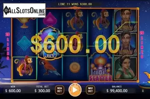 Win Screen. Aladdin (KA Gaming) from KA Gaming