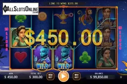 Win Screen 4. Aladdin (KA Gaming) from KA Gaming