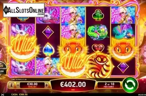 Free Spins 3. Alice in the Wild from Ruby Play