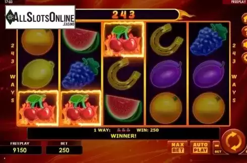 Win Screen 1. All Ways Hot Fruits from Amatic Industries
