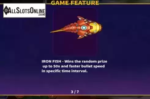 Iron fish feature screen