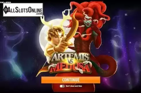 Start Screen. Artemis vs Medusa from Quickspin