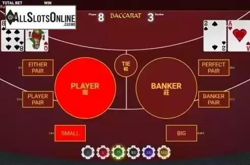 Win screen. Baccarat (OneTouch) from OneTouch