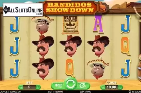 Reel screen . Bandidos Showdown from 7mojos